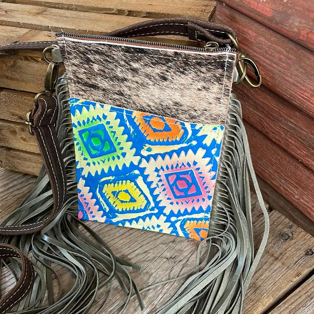 015 Carrie - Brindle w/ Neon Trip Aztec