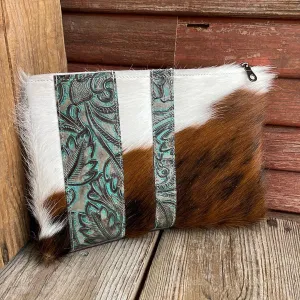068 Banker's Bag - Tricolor w/ Turquoise Autumn