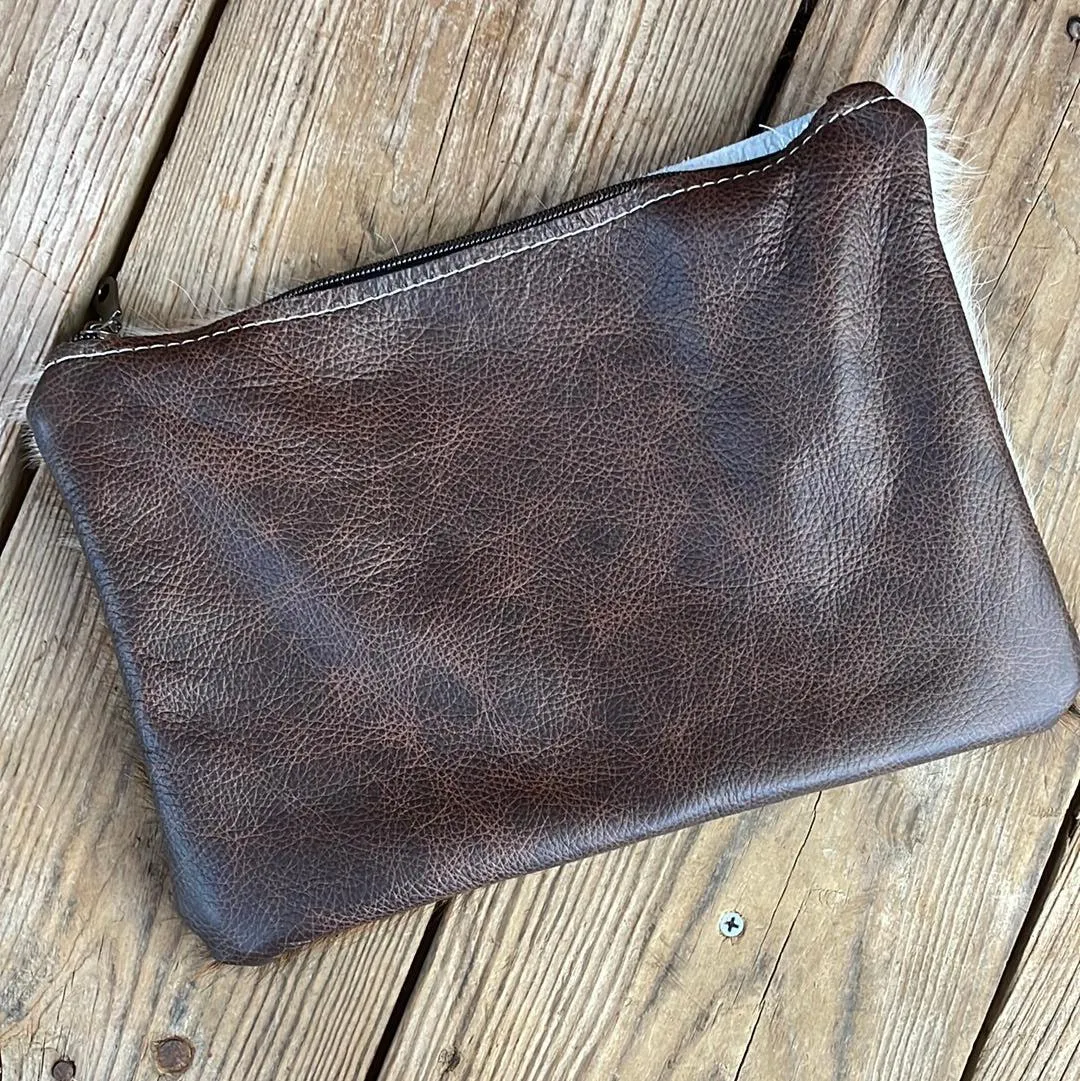 068 Banker's Bag - Tricolor w/ Turquoise Autumn