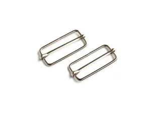 1 1/2" Silver Slider Buckles --- Sallie Tomato