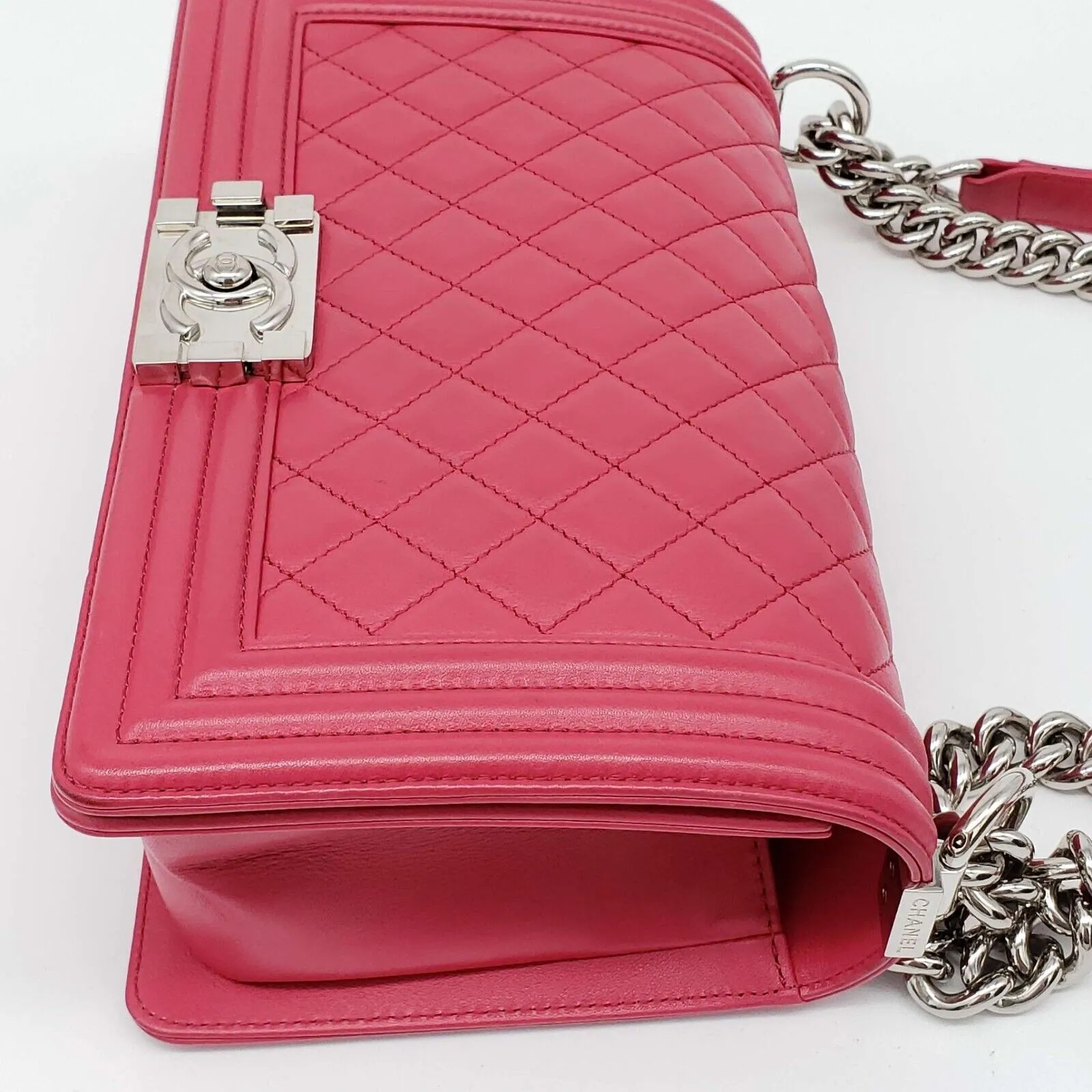 100% Authentic CHANEL Boy Leather Shoulder Bag 2550-080524
