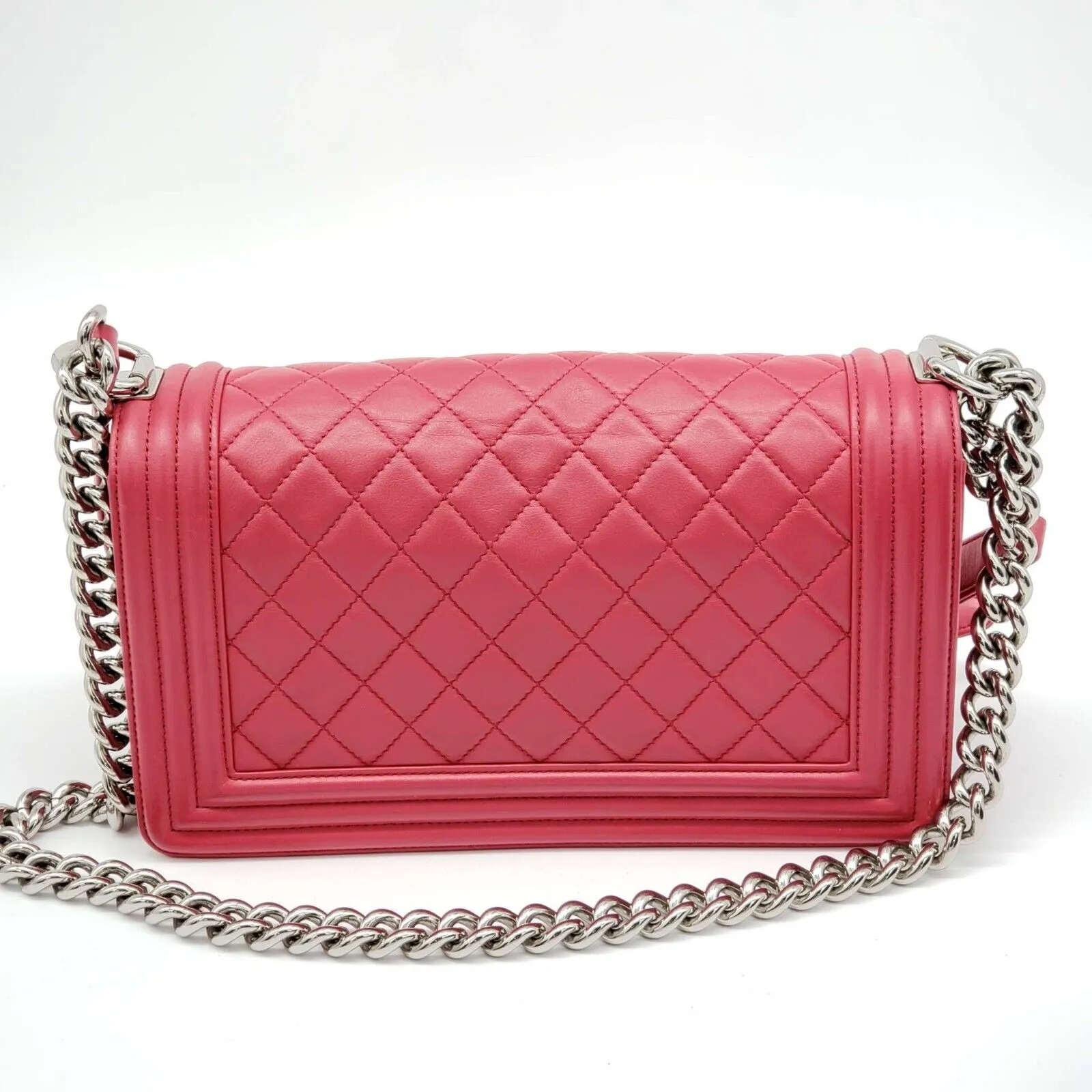 100% Authentic CHANEL Boy Leather Shoulder Bag 2550-080524