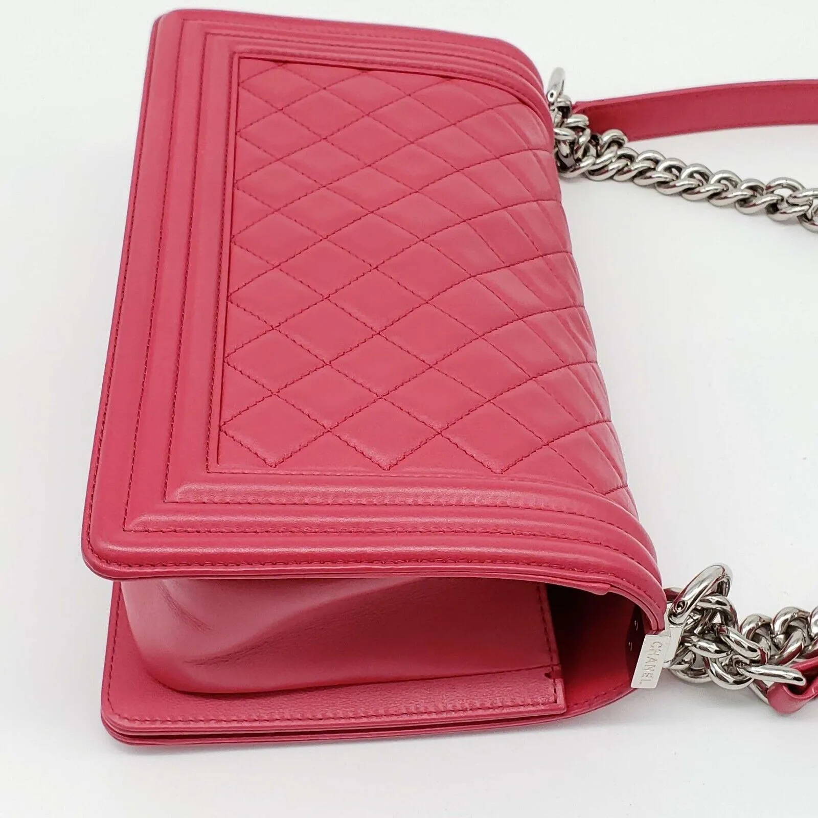 100% Authentic CHANEL Boy Leather Shoulder Bag 2550-080524