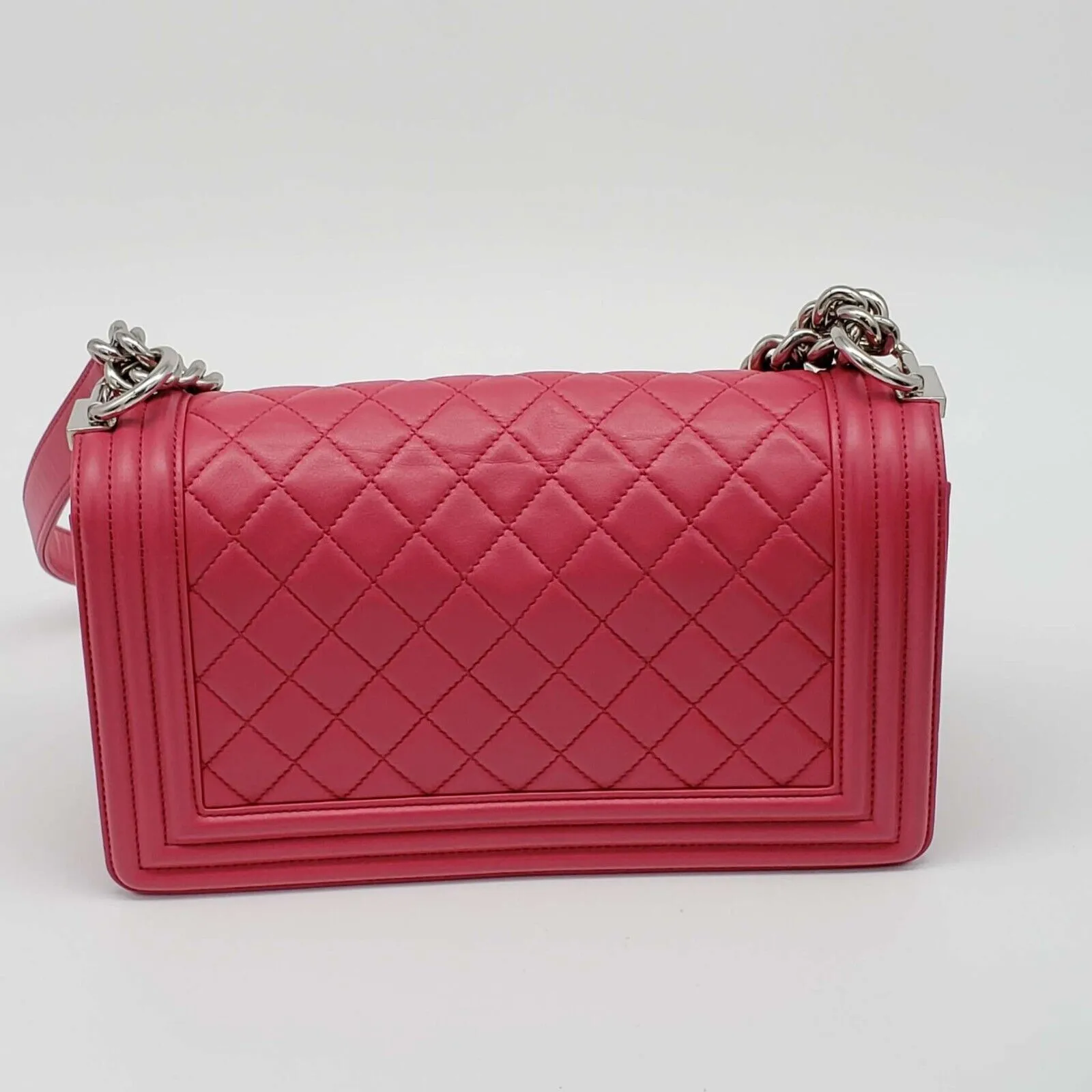 100% Authentic CHANEL Boy Leather Shoulder Bag 2550-080524
