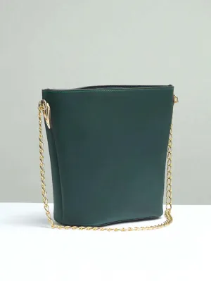 2pcs Bucket Tote Bag With Pouch - Dark Green - FD ⚡