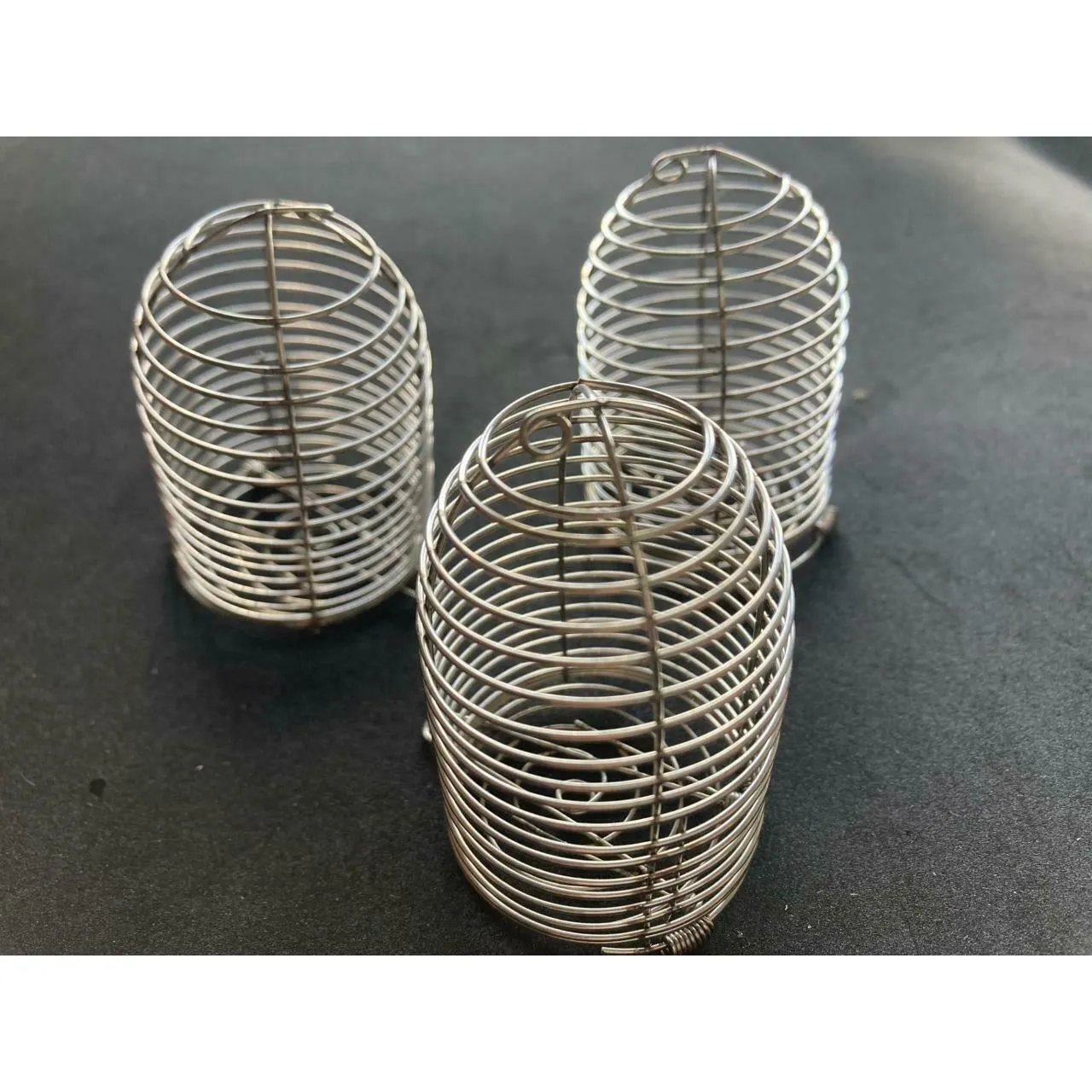 3 x Mini spring lid Unrigged Berley cages Fishing Tackle