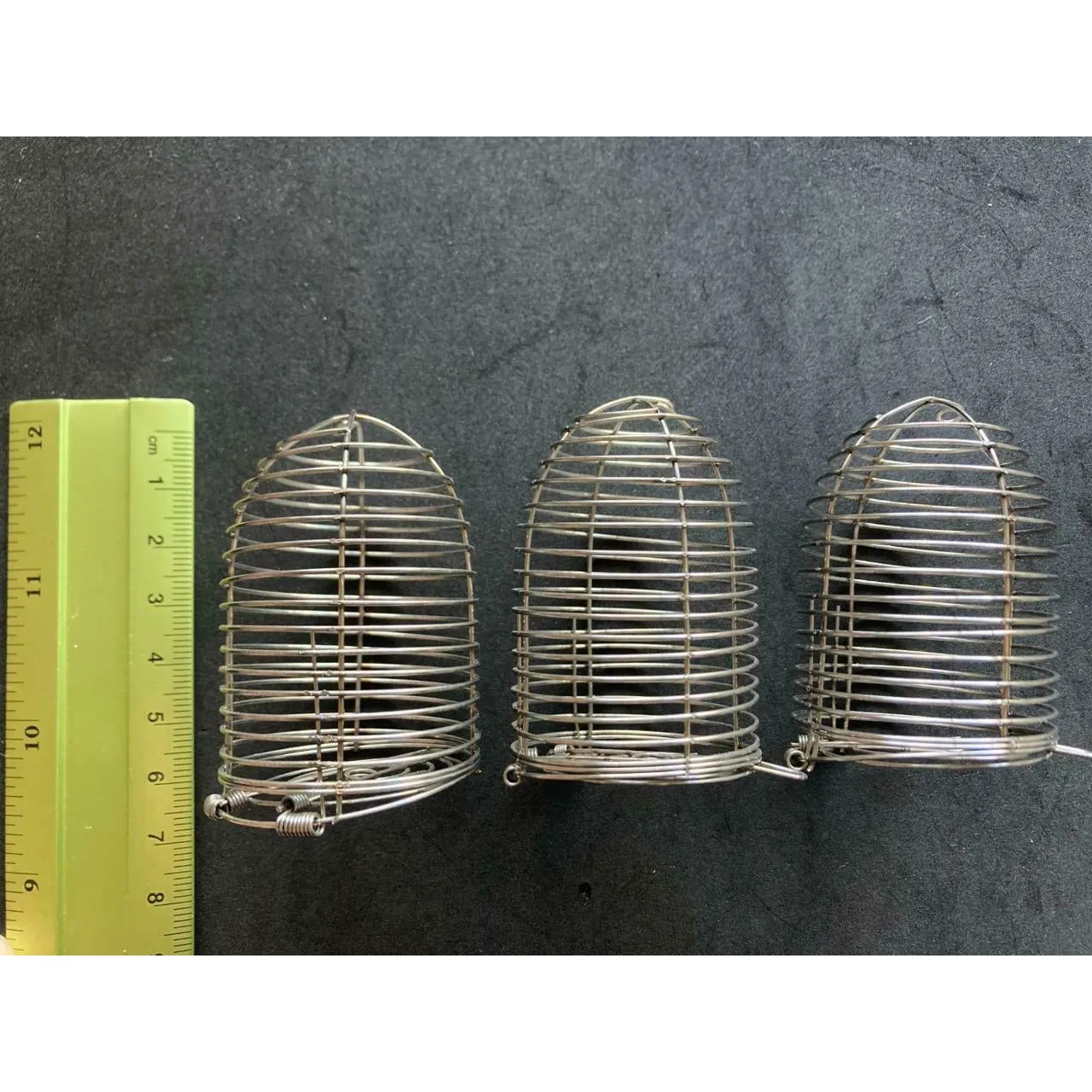 3 x Mini spring lid Unrigged Berley cages Fishing Tackle