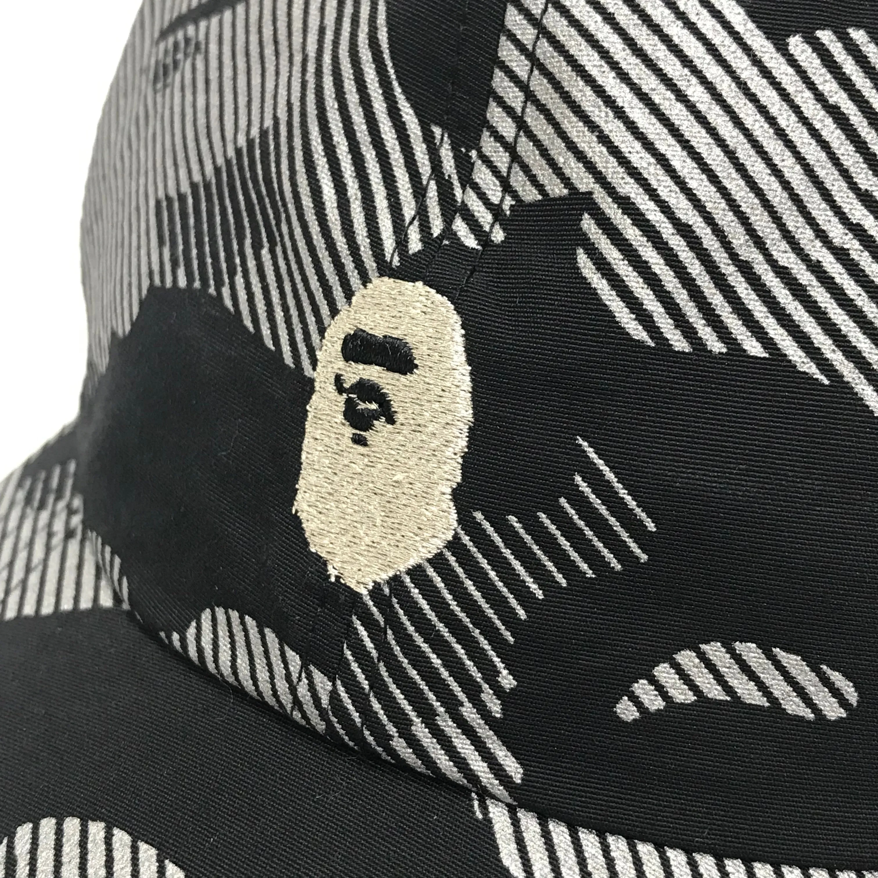 A Bathing Ape Bape Reflective Camo 6 Panel Cap