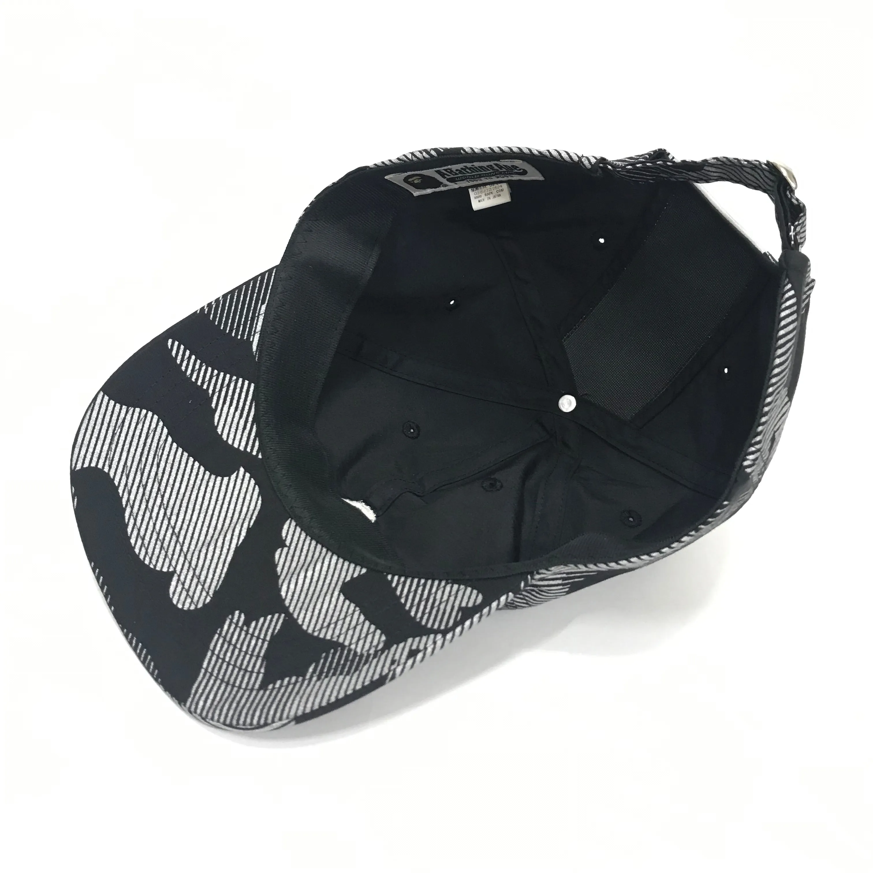 A Bathing Ape Bape Reflective Camo 6 Panel Cap