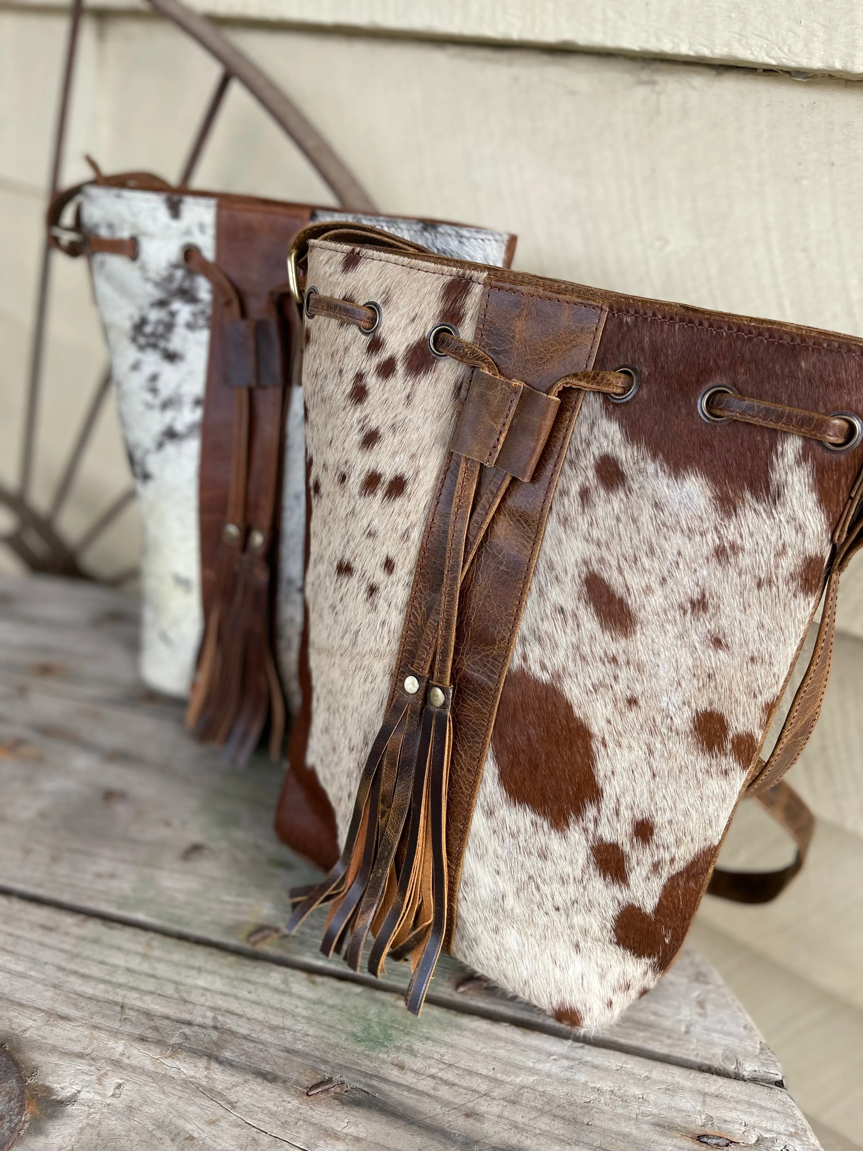 AE2540 Imani hide leather crossbody Brown