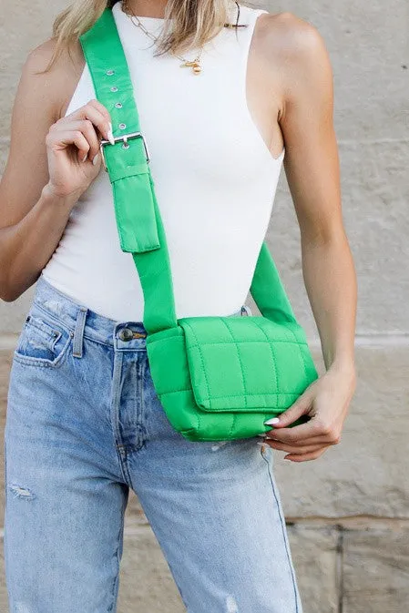 Aili's Corner Selma Foldover Puffer Crossbody