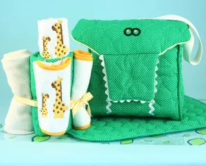 Alligator Diaper Tote Newborn Baby Gift