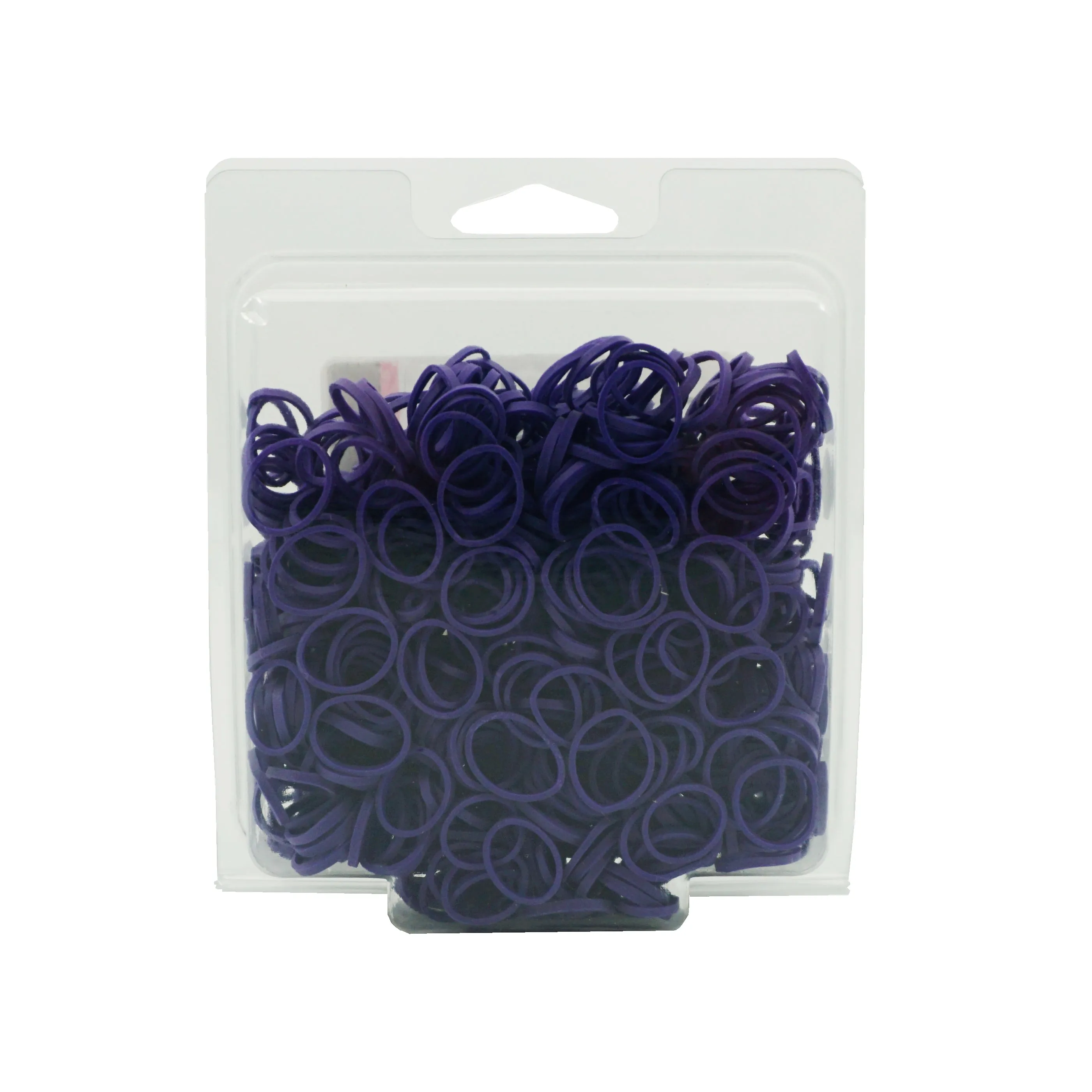 Amelia Beauty | 1/2in, Purple, Elastic Rubber Band Pony Tail Holders | Made in USA, Ideal for Ponytails, Braids, Twists, Dreadlocks, Styling Accessories for Women, Men and Girls | 1000 Pack