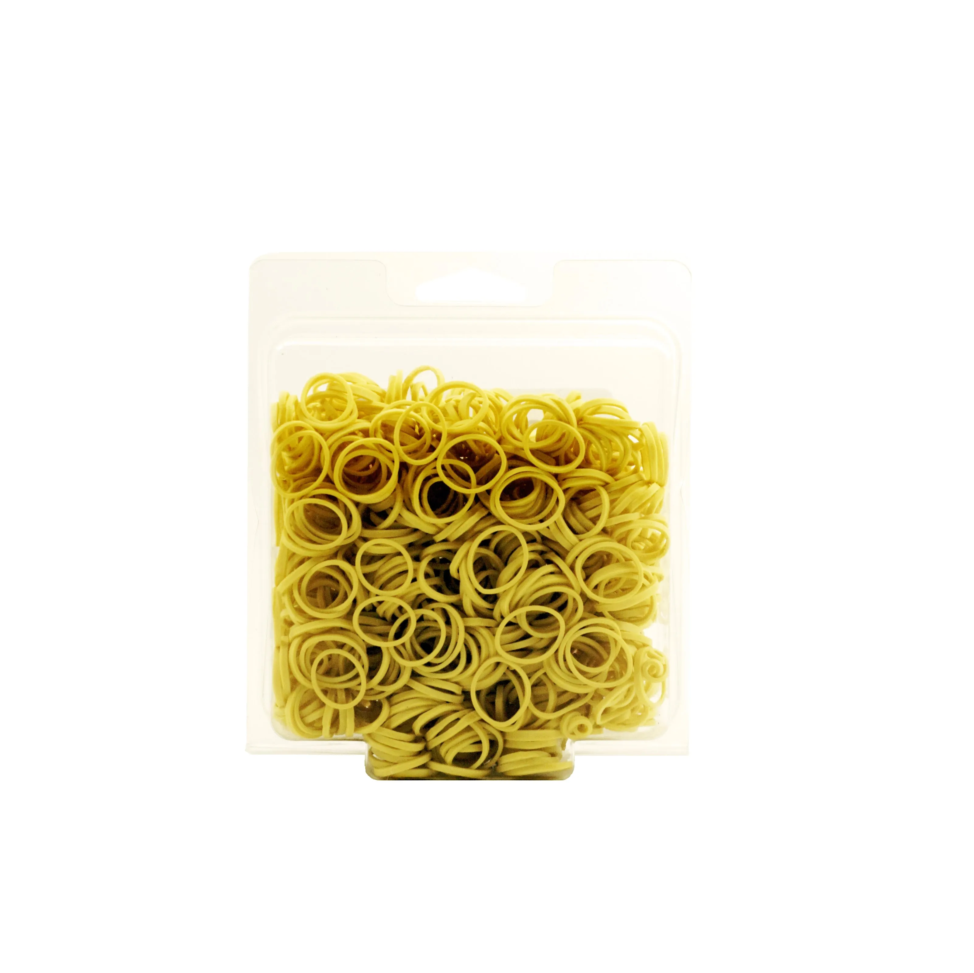 Amelia Beauty | 1/2in, Yellow, Elastic Rubber Band Pony Tail Holders | Made in USA, Ideal for Ponytails, Braids, Twists, Dreadlocks, Styling Accessories for Women, Men and Girls | 1000 Pack