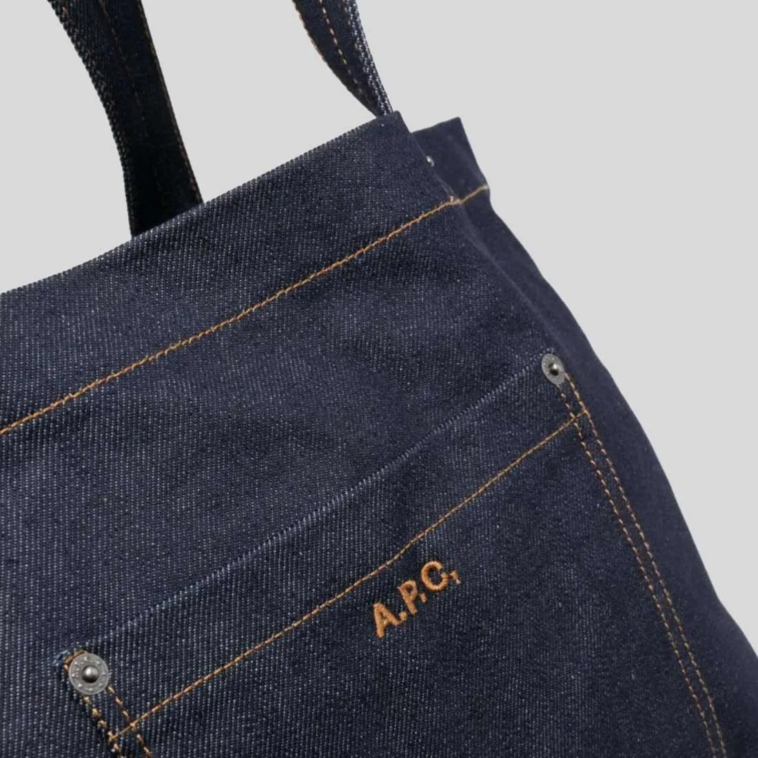 A.P.C. Thais Unisex Tote Bag Indigo RB-COCSXM61832IAI