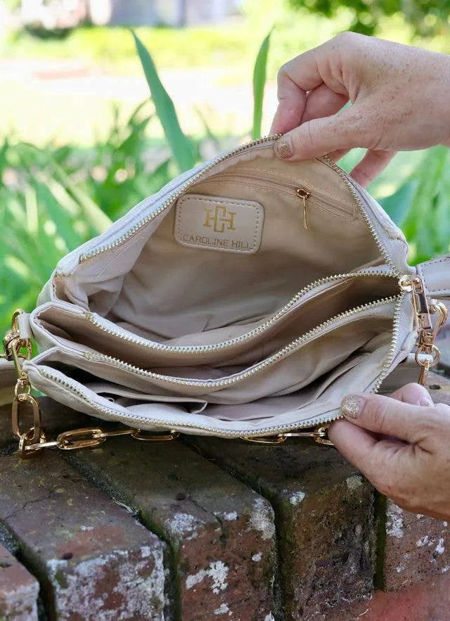 Ariana Crossbody Pearl Quilted DQ