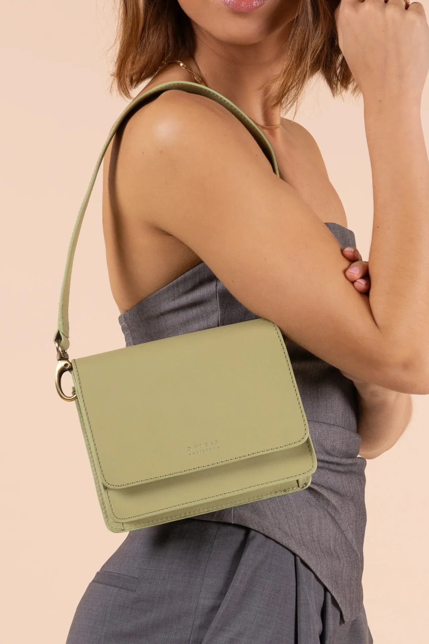 AUDREY MINI BAG - TEA GREEN CLASSIC LEATHER
