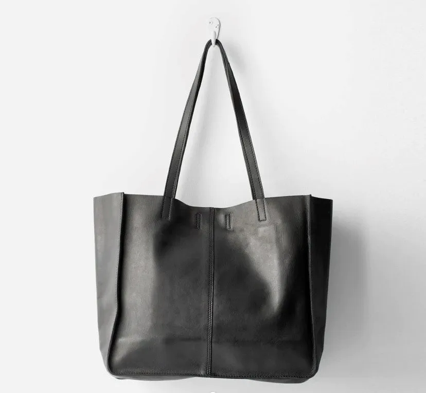 BABY UNLINED TOTE | BLACK