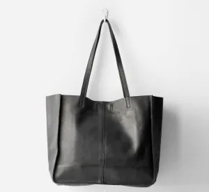 BABY UNLINED TOTE | BLACK