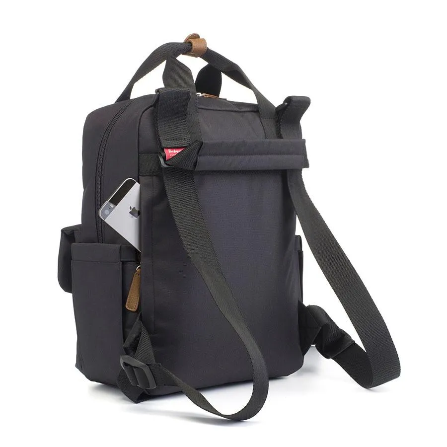 Babymel Georgi Eco Convertible Backpack Changing Bag - Black