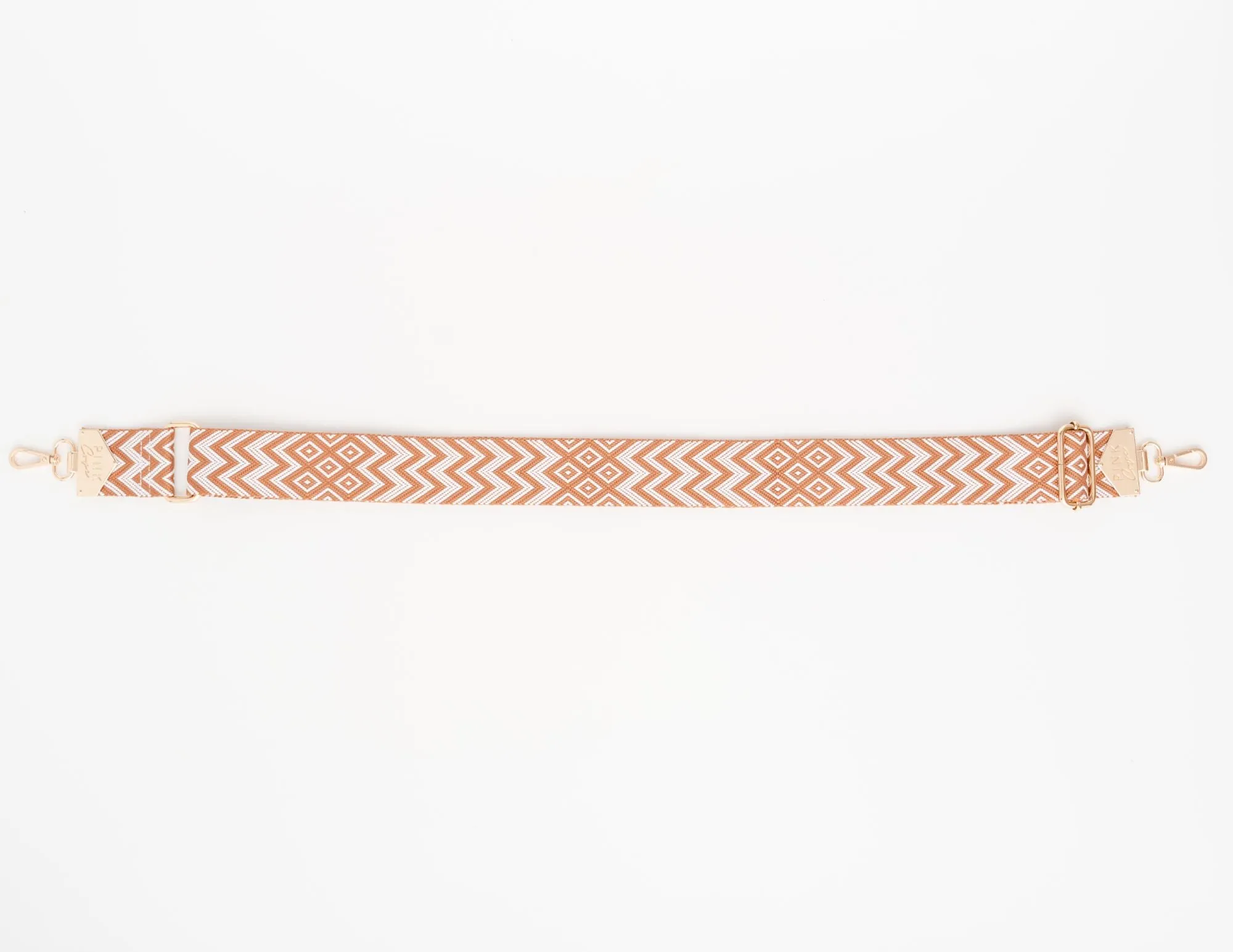BAG STRAPS - ALMOND ZIG ZAG