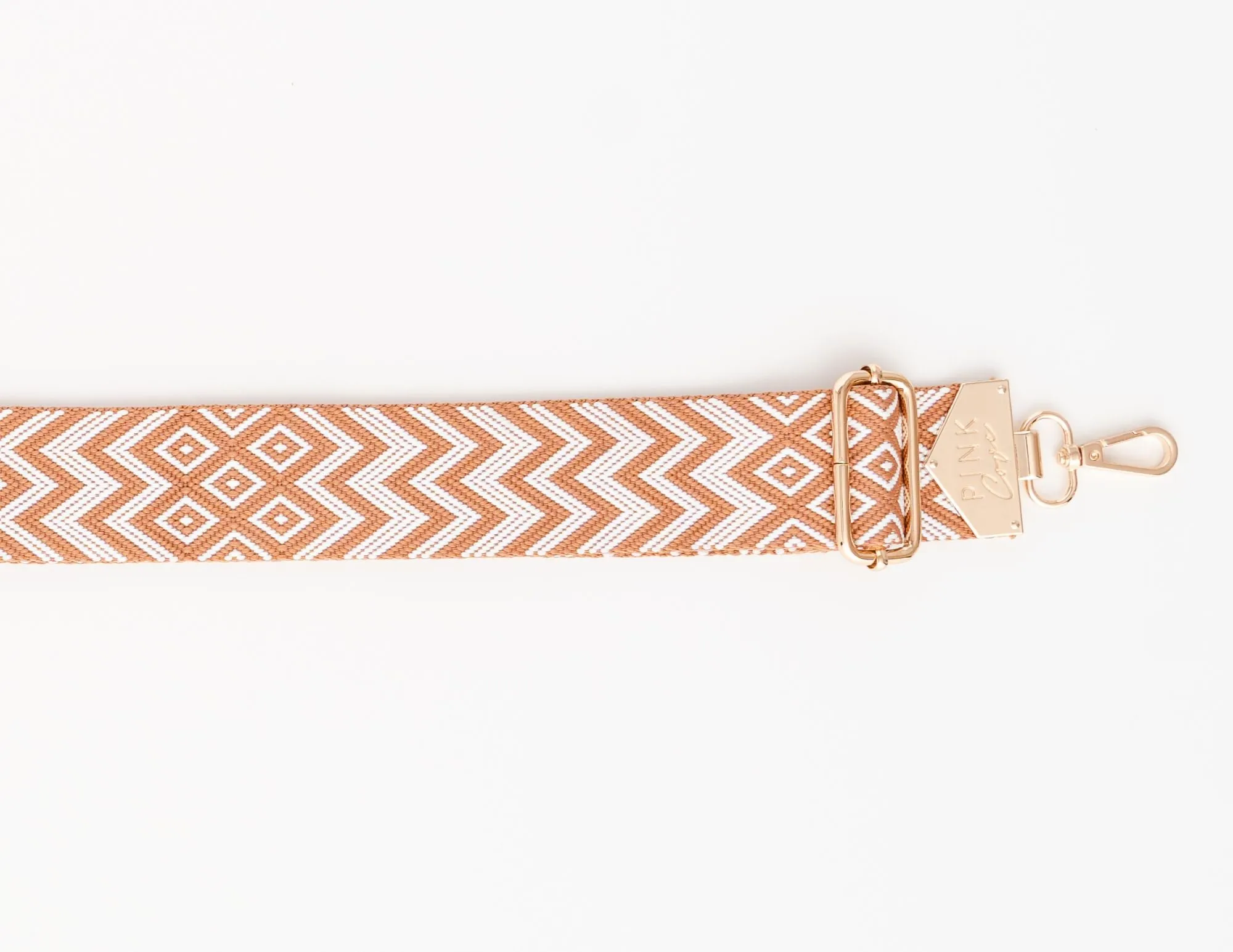 BAG STRAPS - ALMOND ZIG ZAG