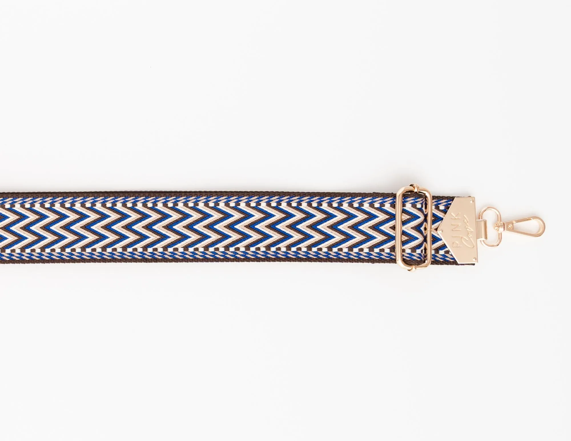 BAG STRAPS - CHEVRON NAVY