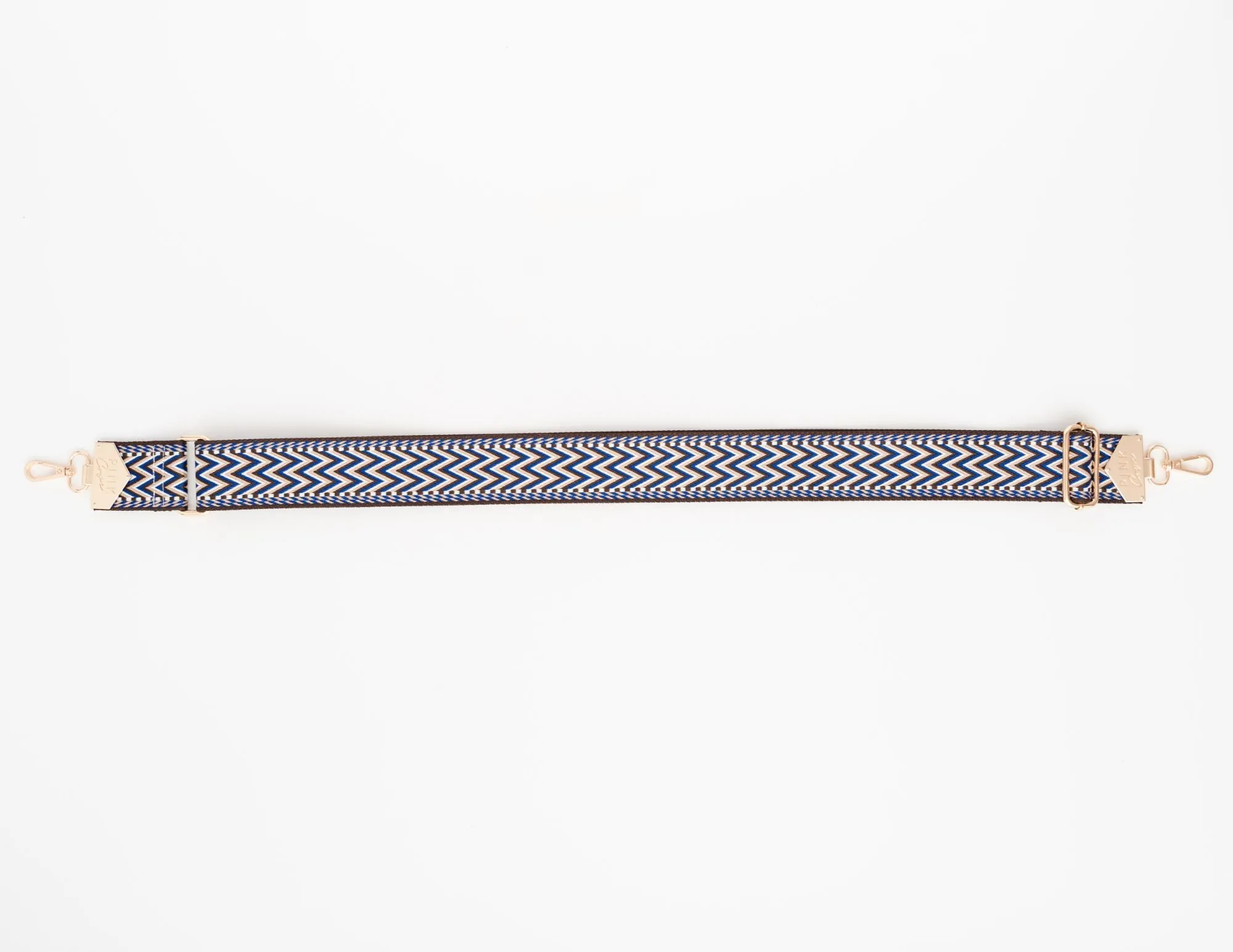 BAG STRAPS - CHEVRON NAVY
