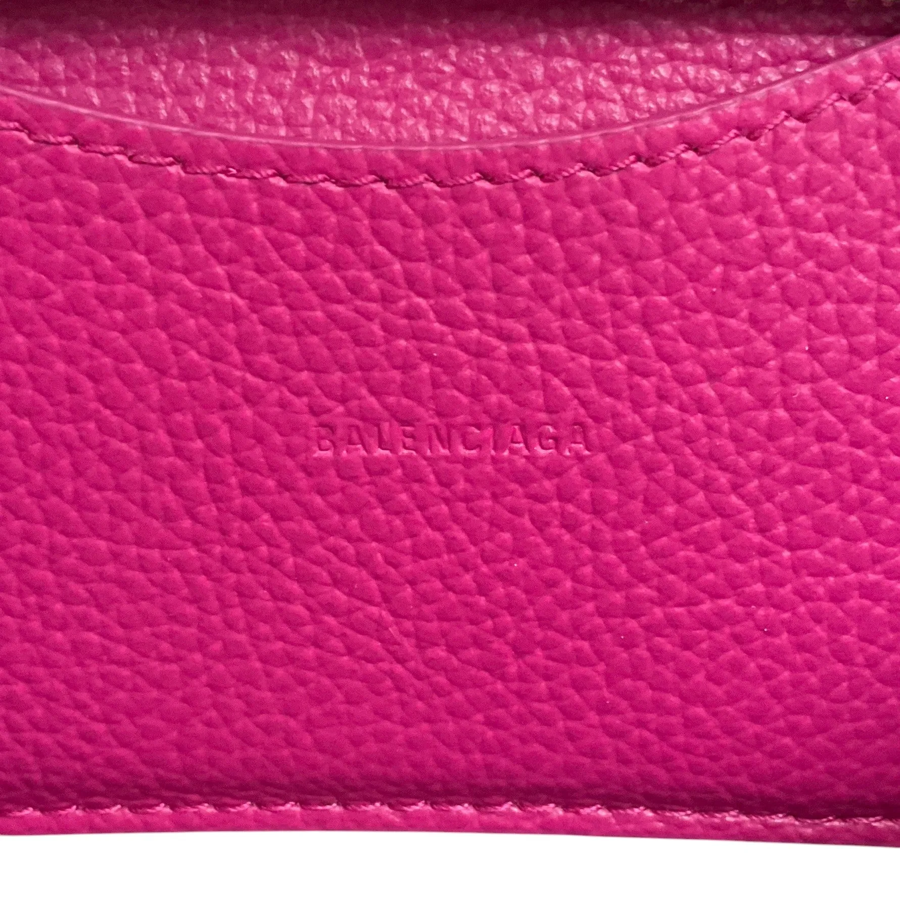Balenciaga Hot Pink Leather  Mini City Crossbody Bag