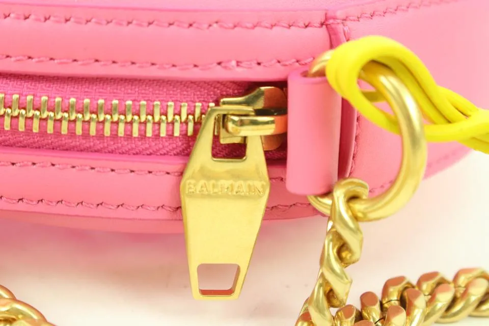 Balmain Barbie Translucent Pink Disco Round  Crossbody Bag  1BM318