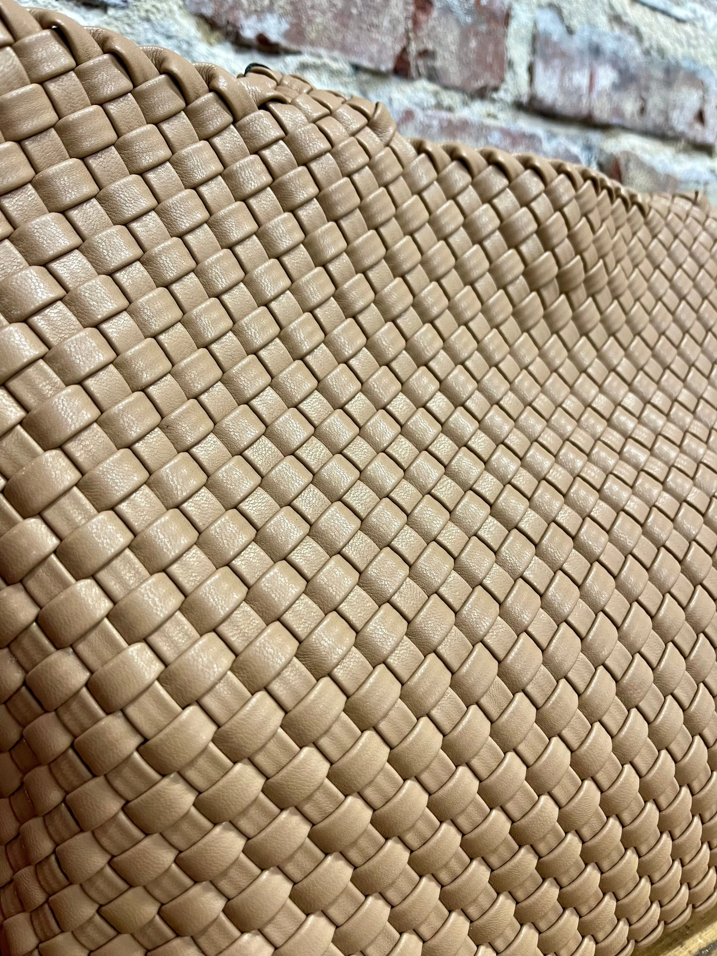 BC Leather Woven Tote