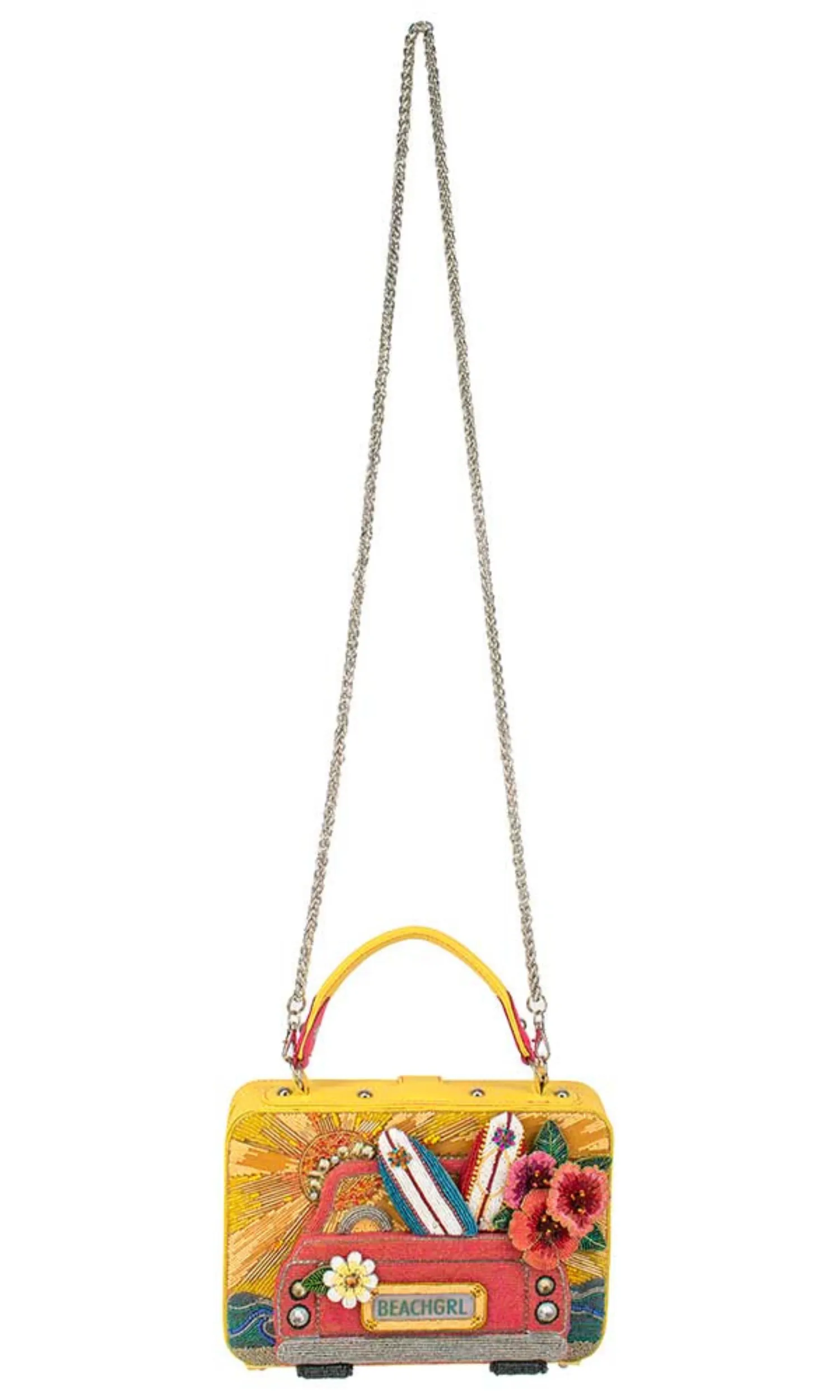 Beach Girl Beaded Crossbody Clutch