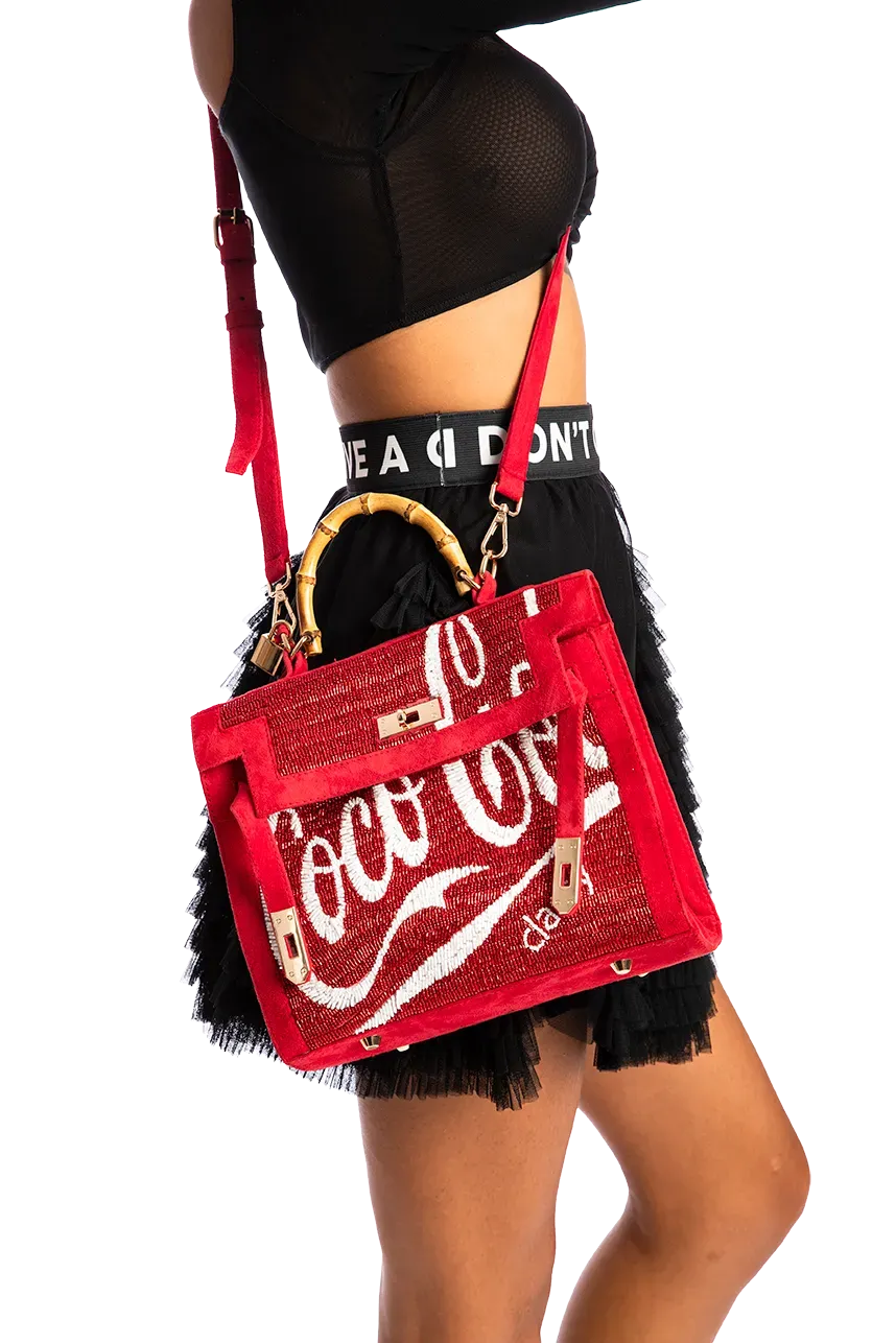 Beaded Art Birkin Coco Cola