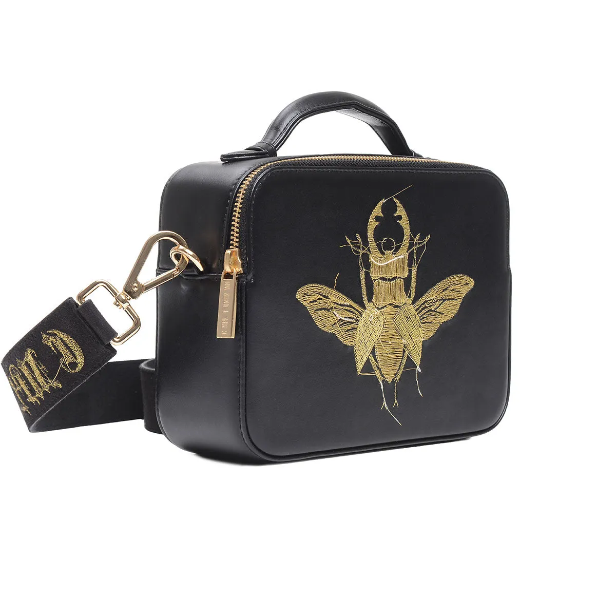 BEETLE REVERSE EMBROIDERED CROSSBODY BAG