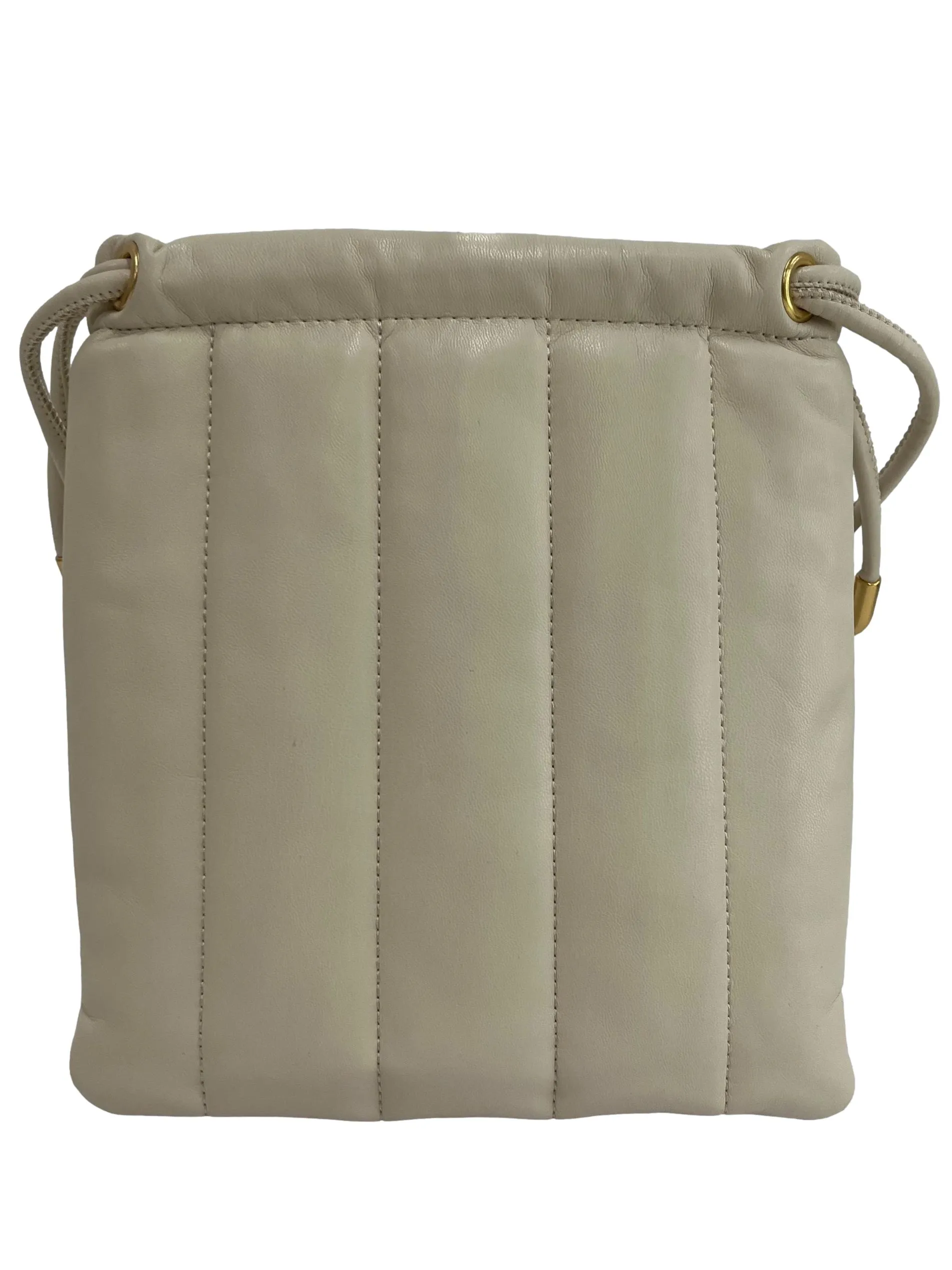 Beige Lilia Quilted Leather Bag