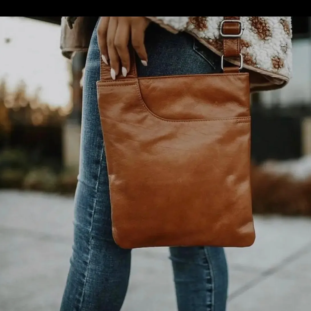 Best for Travel! Athena Mimi Leather Crossbody Bag – Sleek, Stylish & Functional