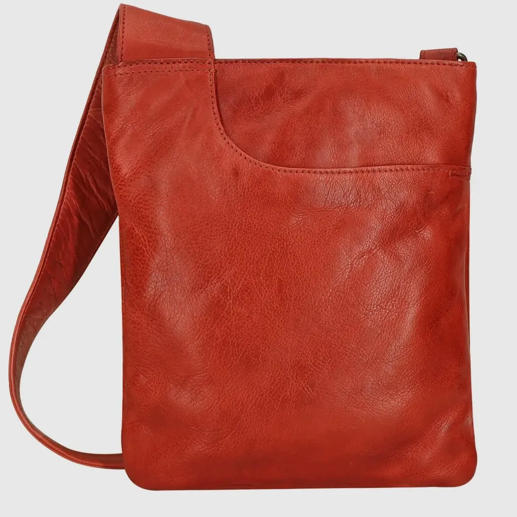 Best for Travel! Athena Mimi Leather Crossbody Bag – Sleek, Stylish & Functional