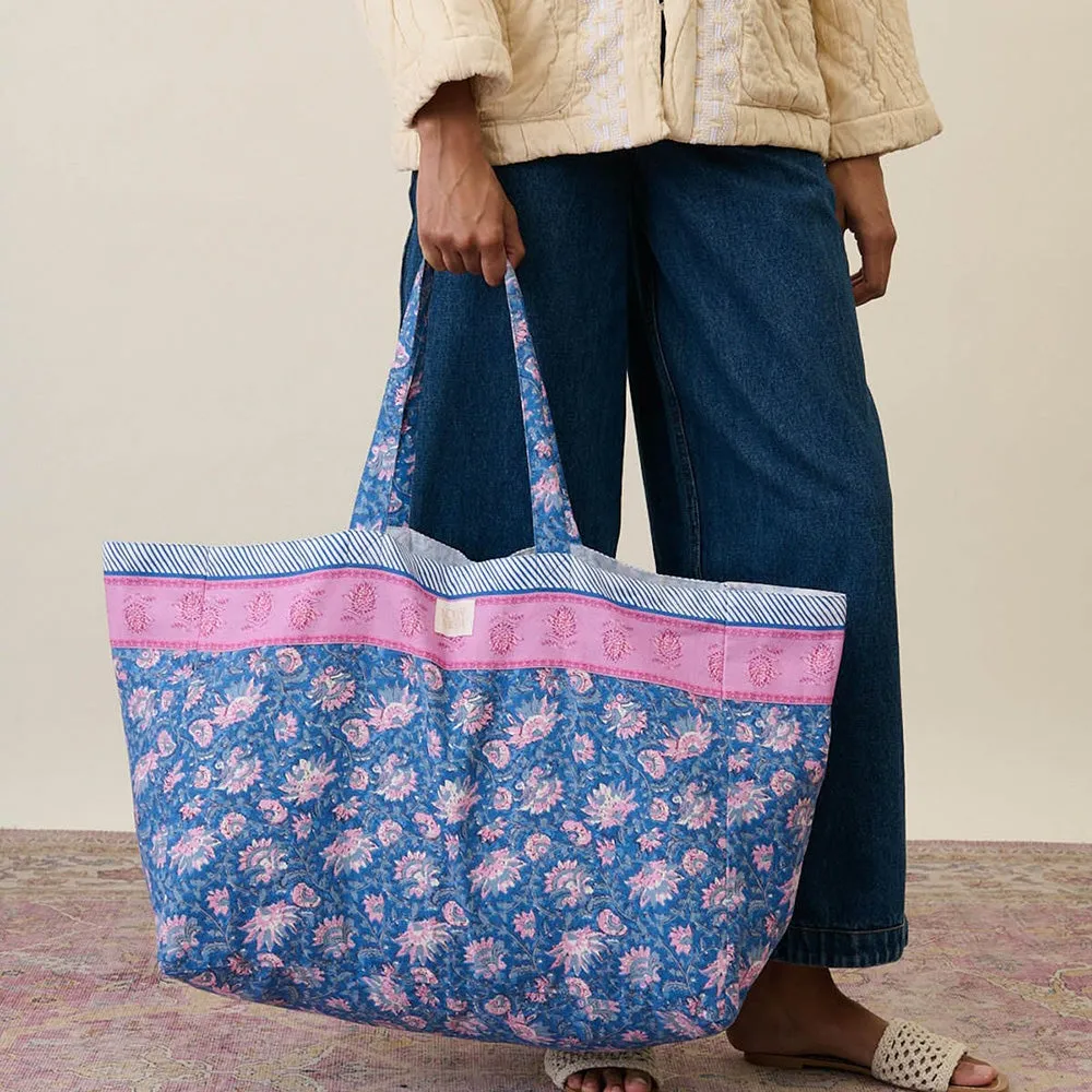 Beverly Tote Bag | Blue Capri Cove