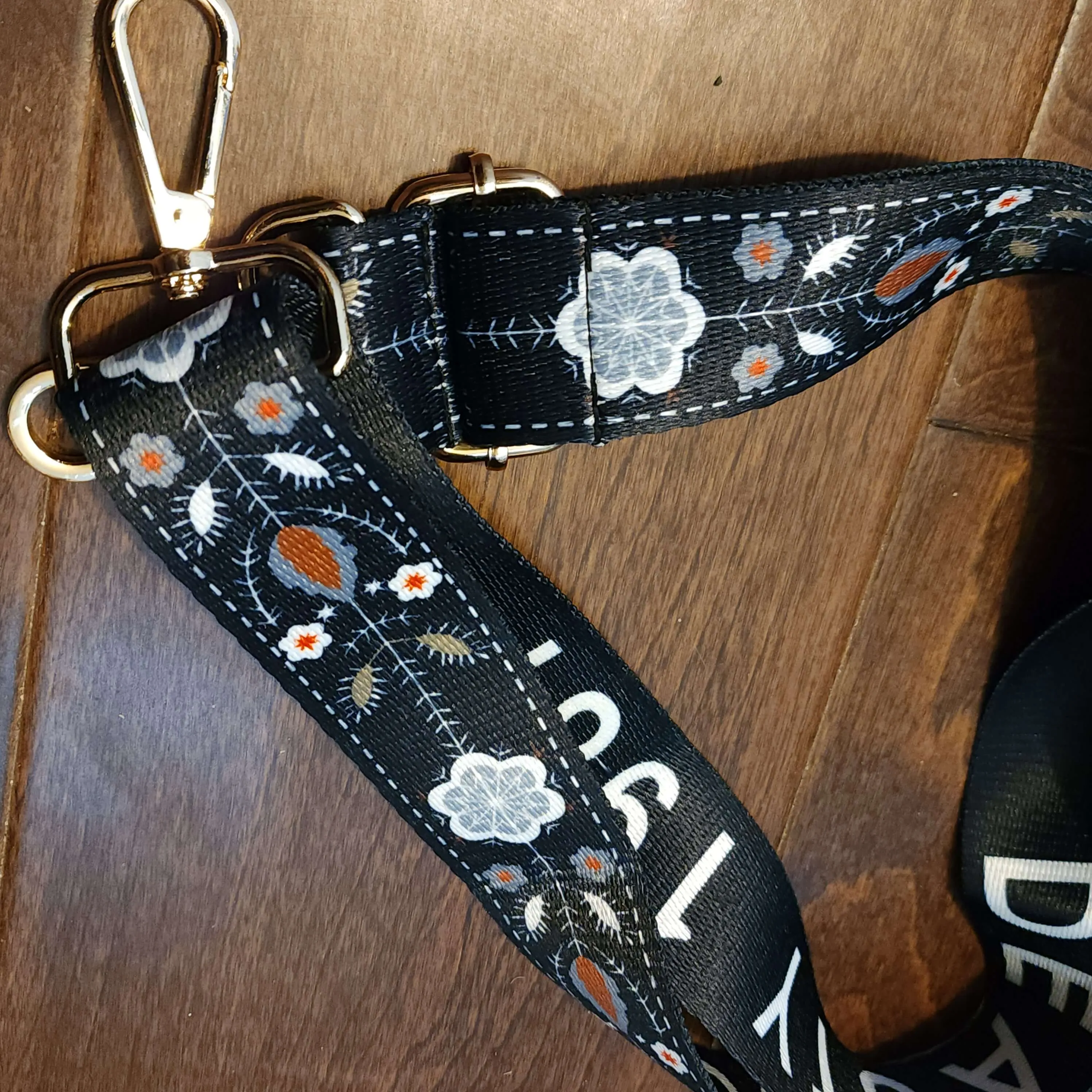 Black Folk Purse Strap, Bag Strap | 28 - 50 Inch Guitar purse straps
