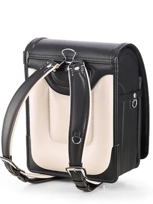 Black Lauderdale Randoseru Cowhide (Longer-Strap Model)