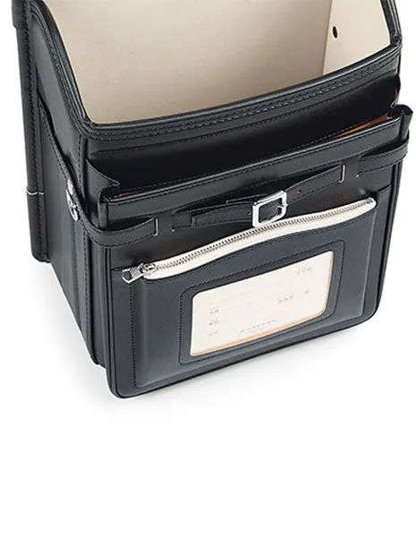Black Lauderdale Randoseru Cowhide (Longer-Strap Model)