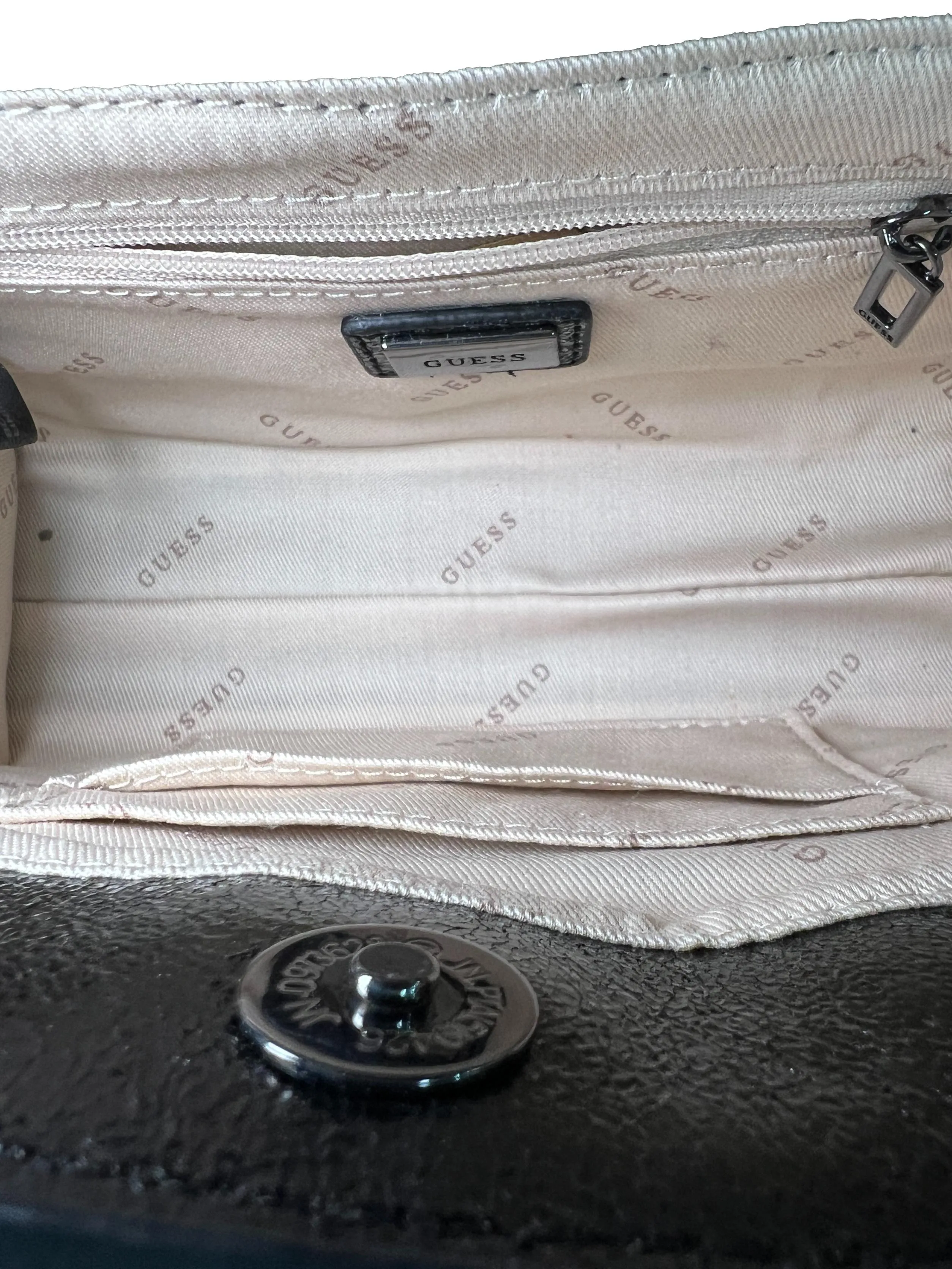 Black Leather Sling Bag