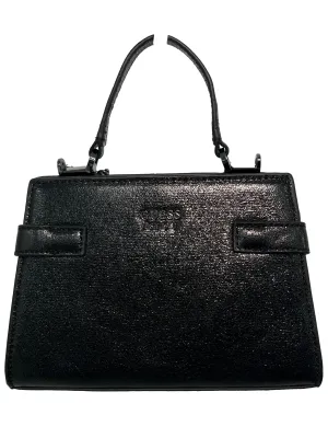Black Leather Sling Bag