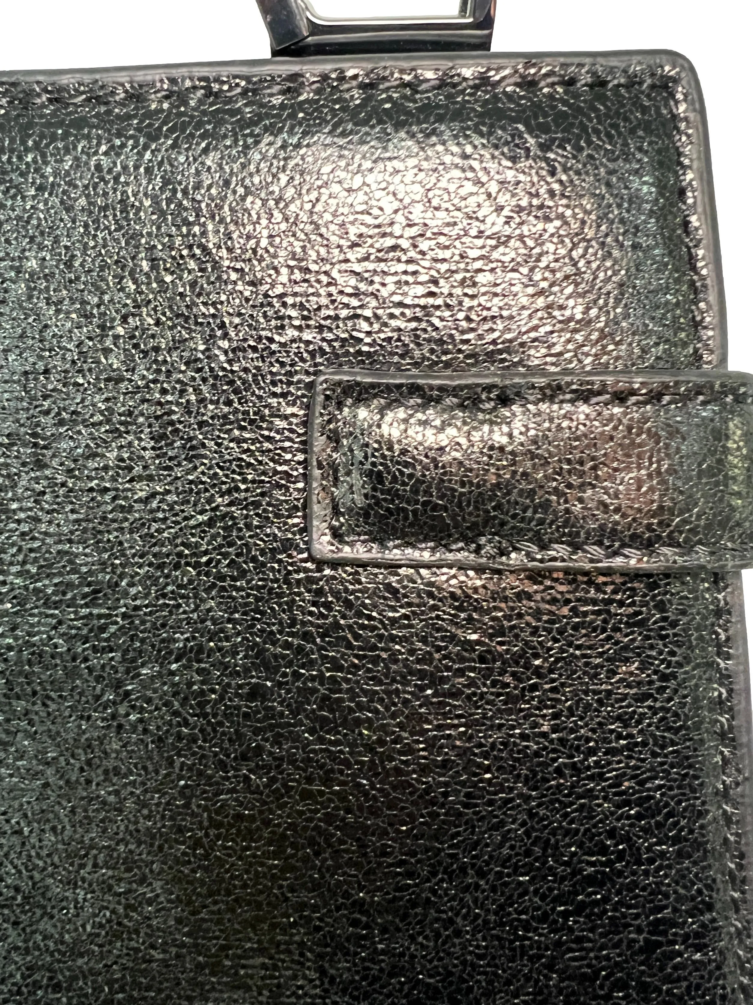 Black Leather Sling Bag