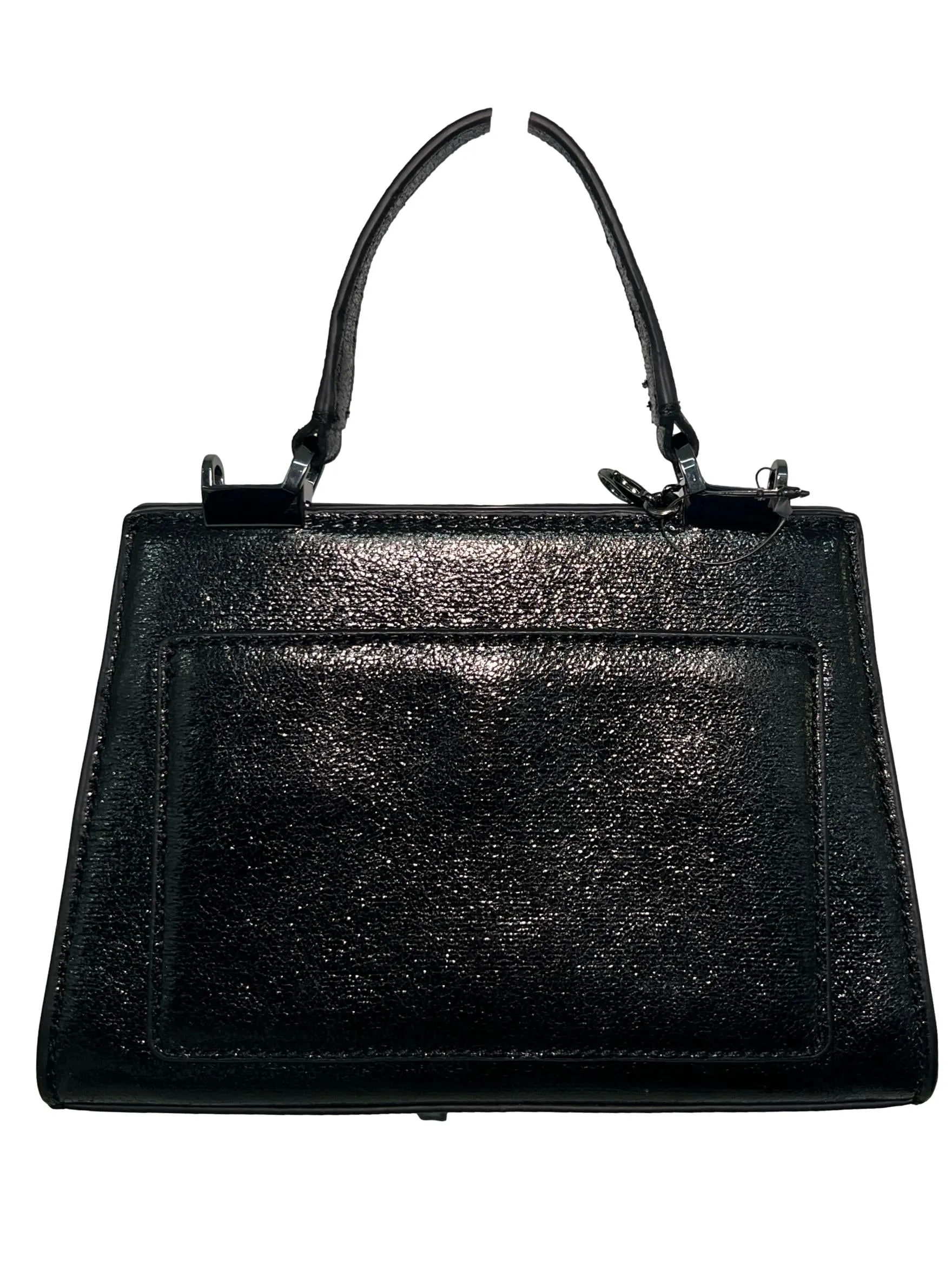 Black Leather Sling Bag