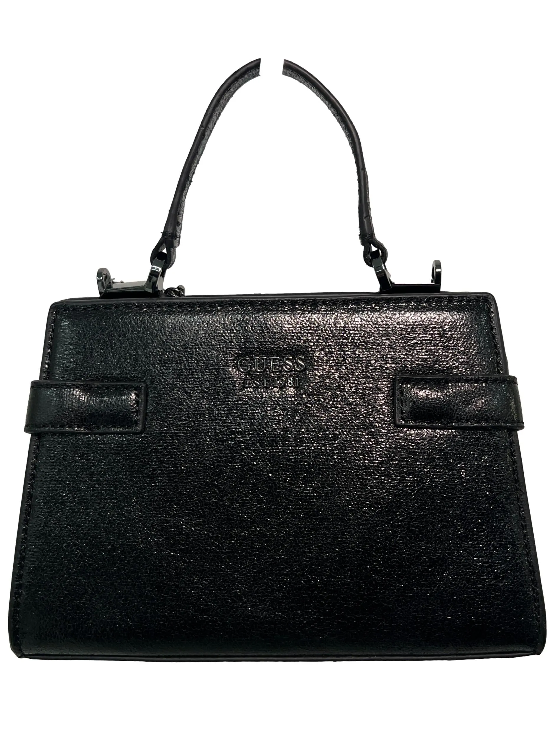 Black Leather Sling Bag
