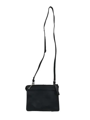 Black Mini Leather Crossbody Bag