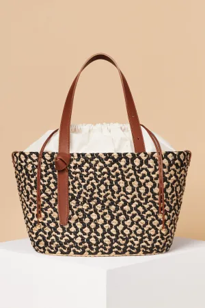 Black / Natural Mélange Tote