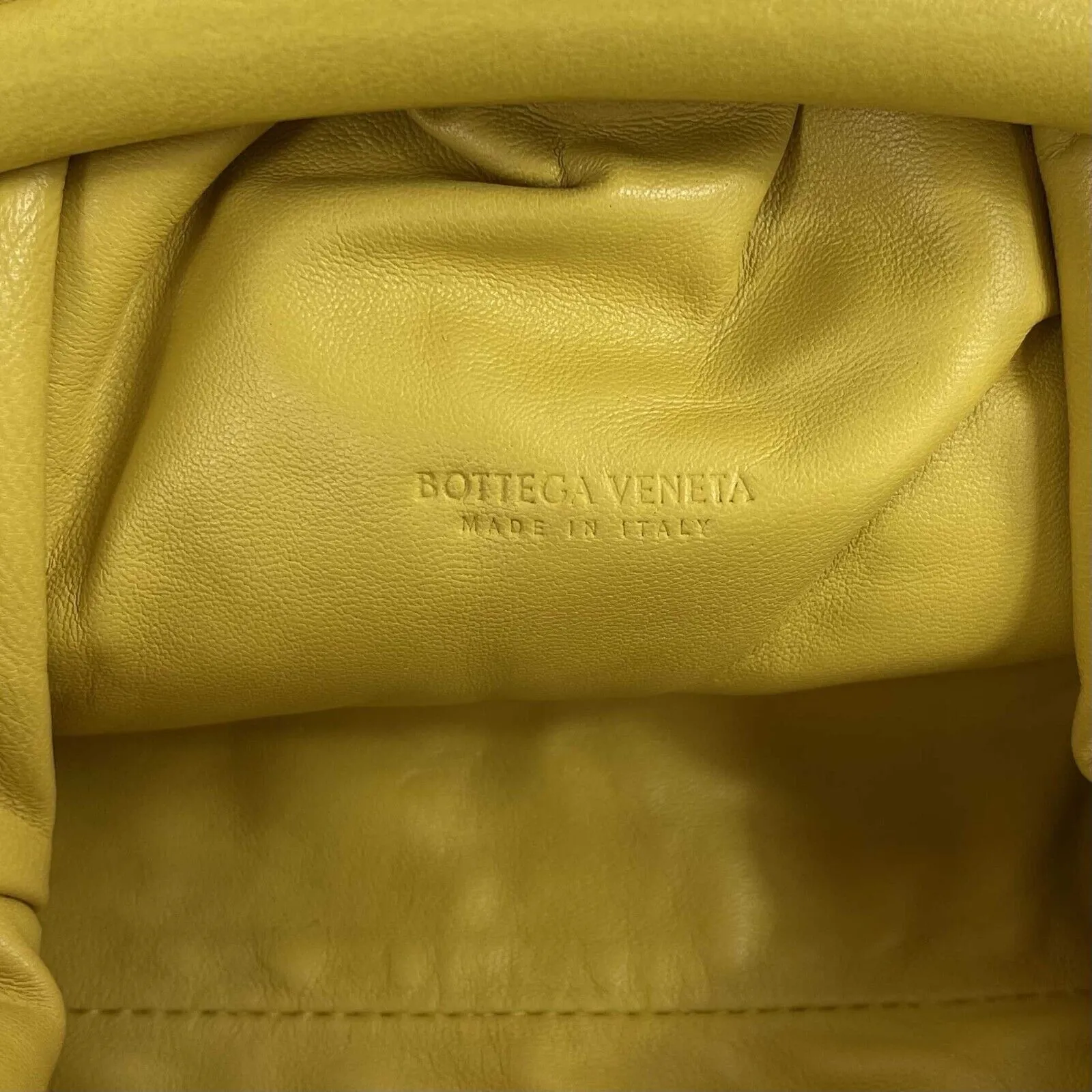Bottega Veneta - Excellent - Mini Jodie Pouch - Yellow Crossbody / Shoulder Bag