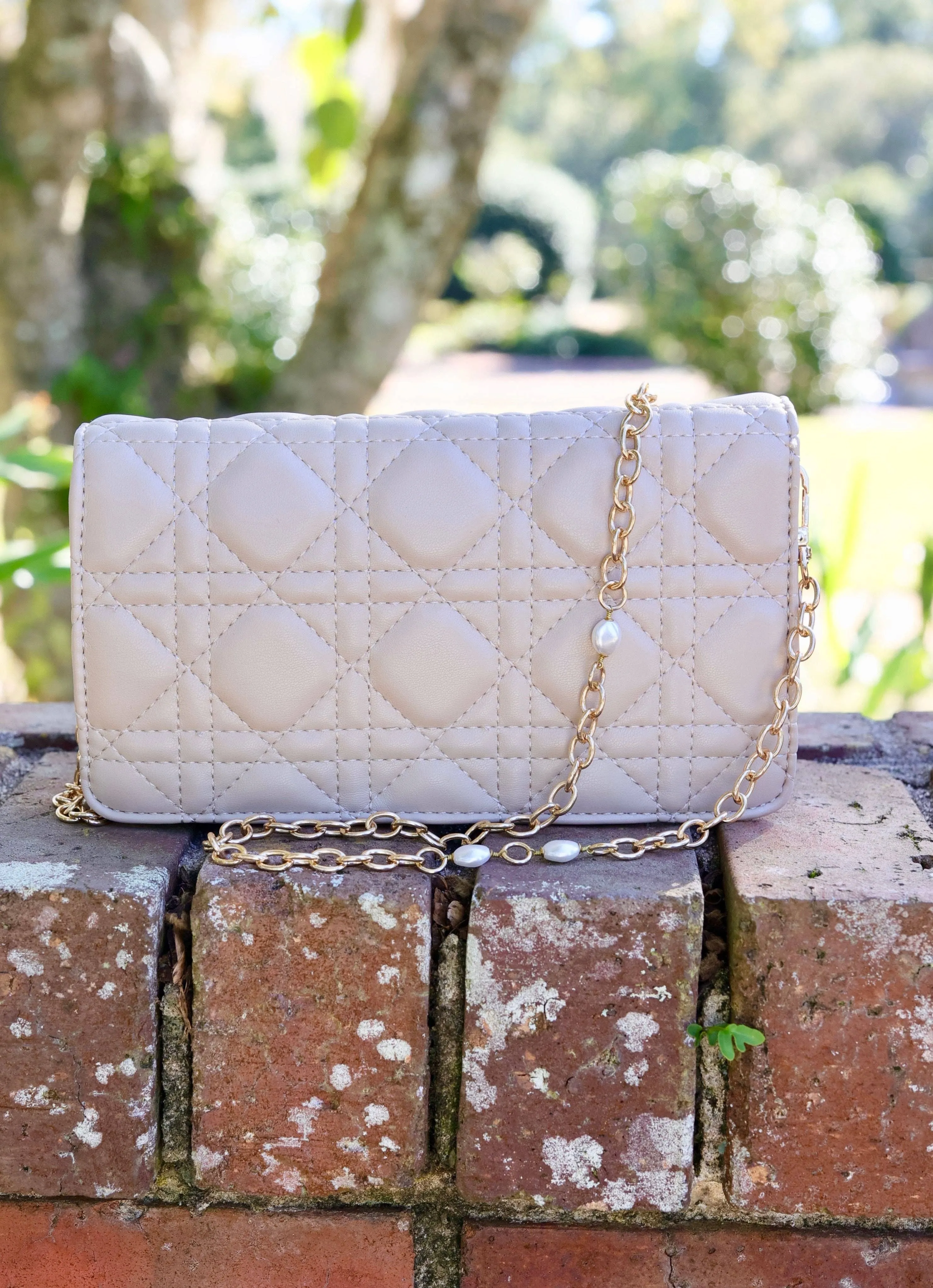 Brynleigh Clutch Crossbody NUDE QUILTED